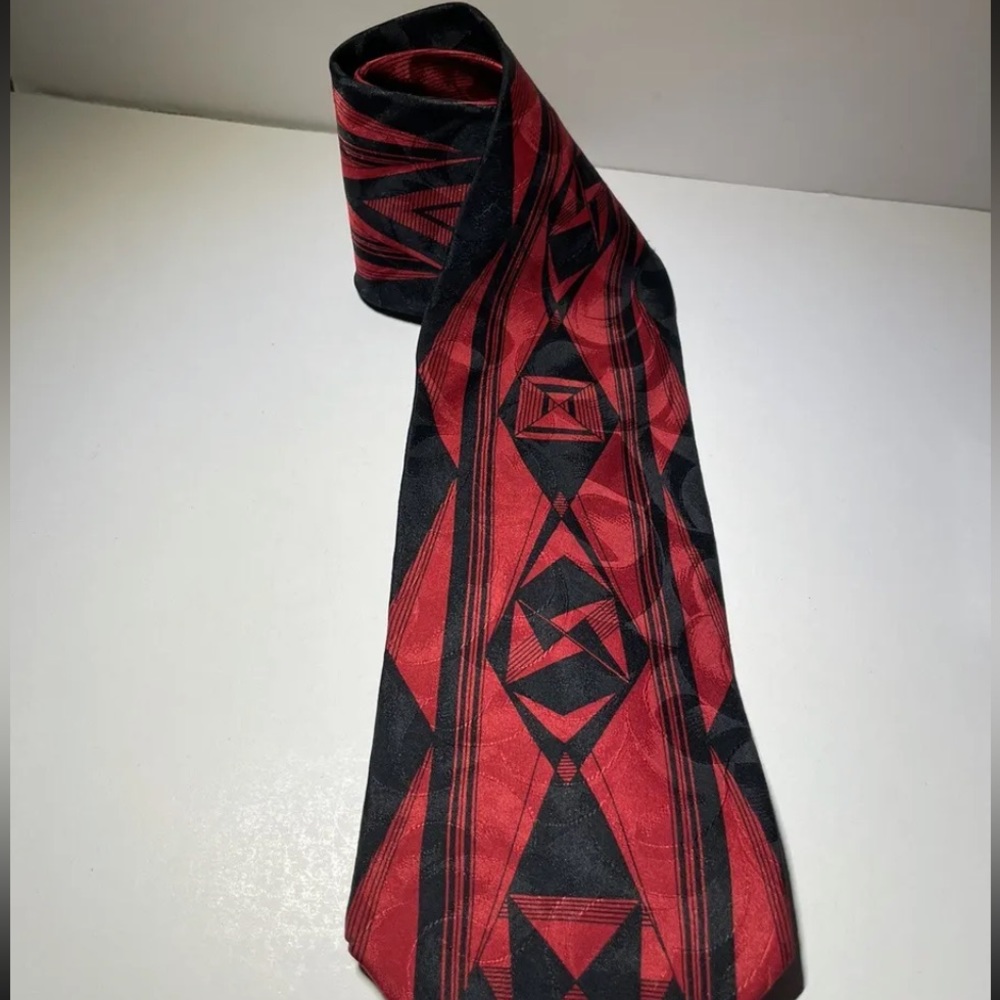 Vintage Ferrari 100% Silk Made In U.S.A. Tie